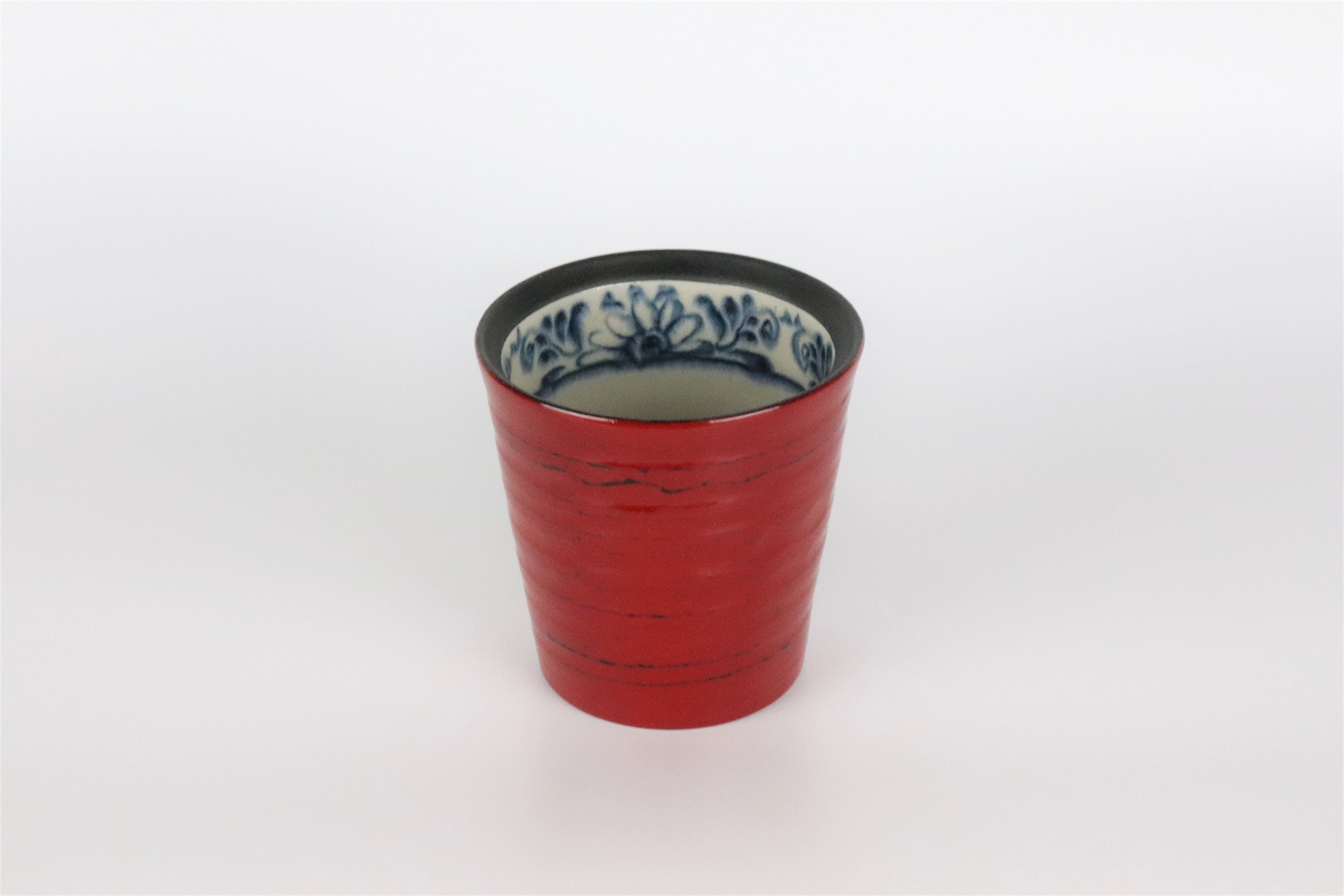 漆陶 ゴブレット大 渕唐草 根来【B級品】