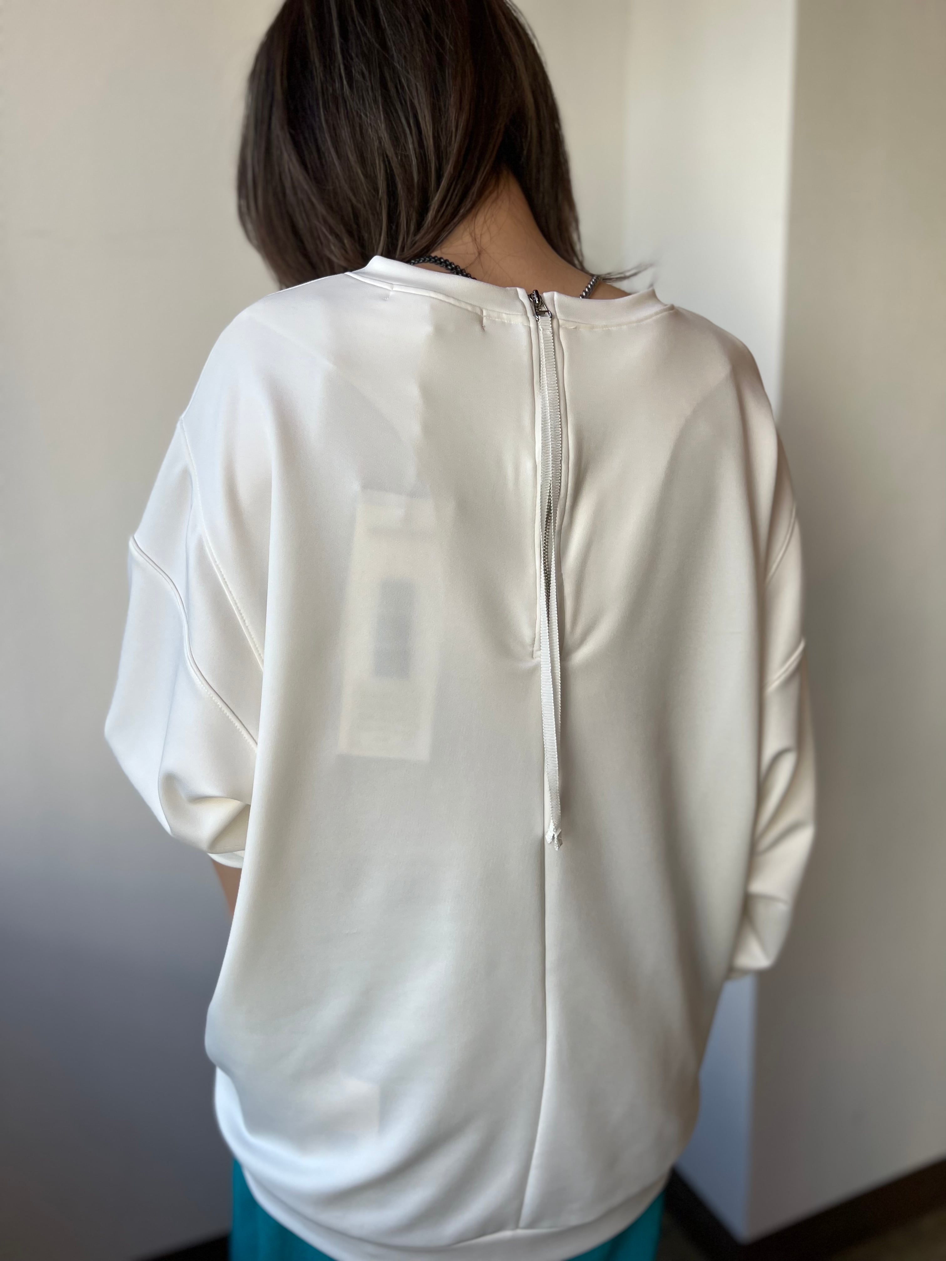 【CHIGNON】後ろZIP肩切替プルオーバー