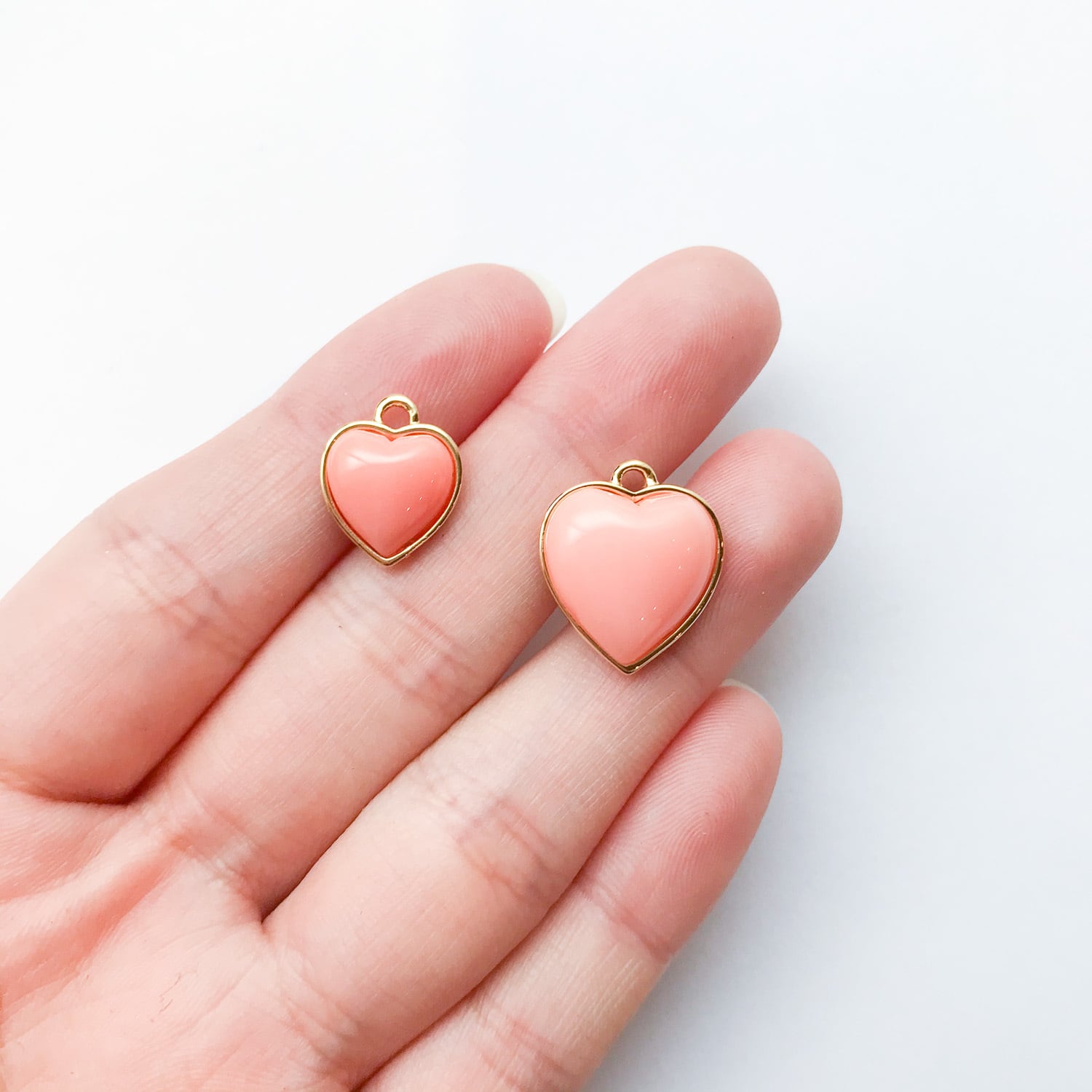 再入荷〉ぷっくりハートチャームS（14mm） | Dua-アクセサリーパーツ