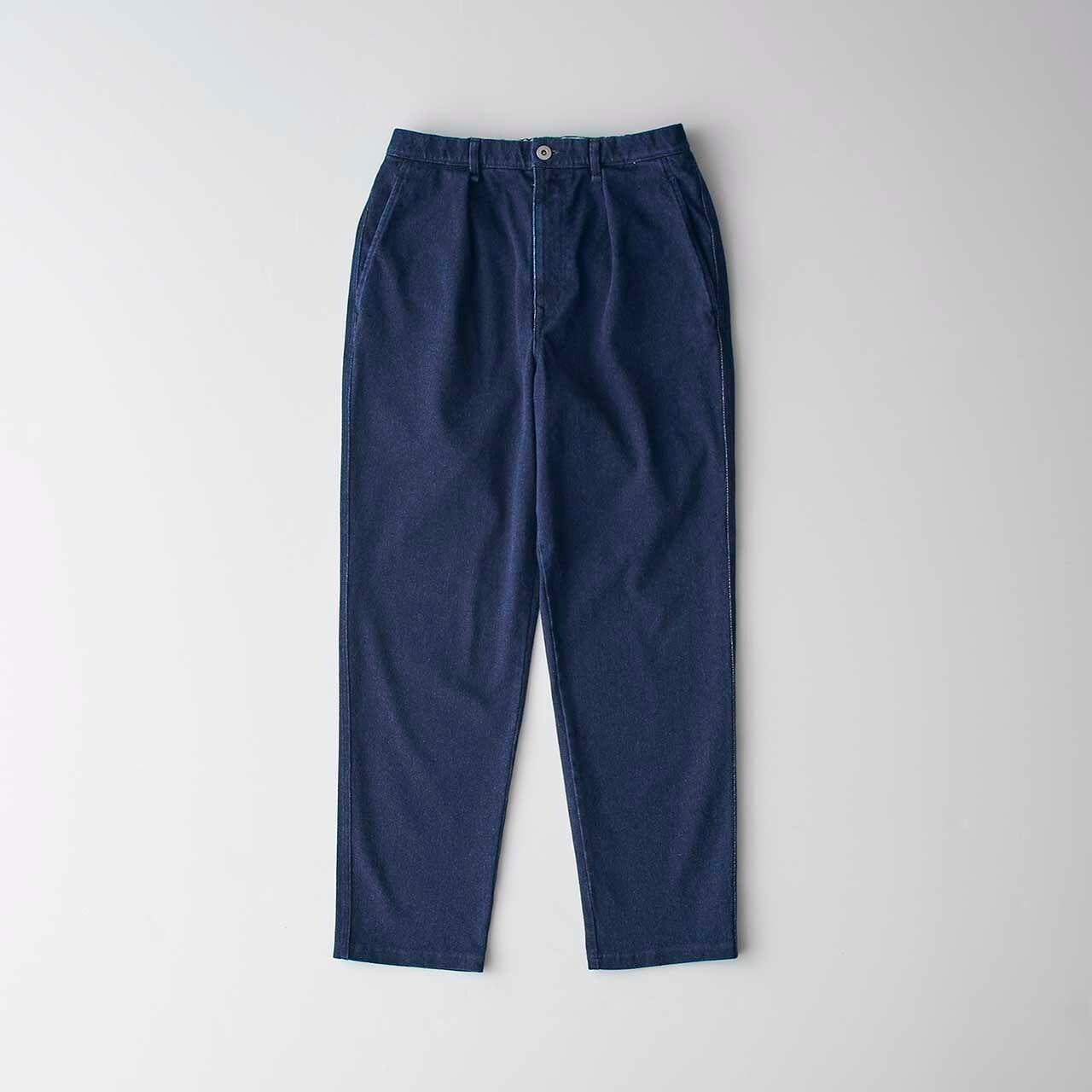 CURLY&Co./DENIM 1TUCK EZ TAPERED PANTS  -indigo-