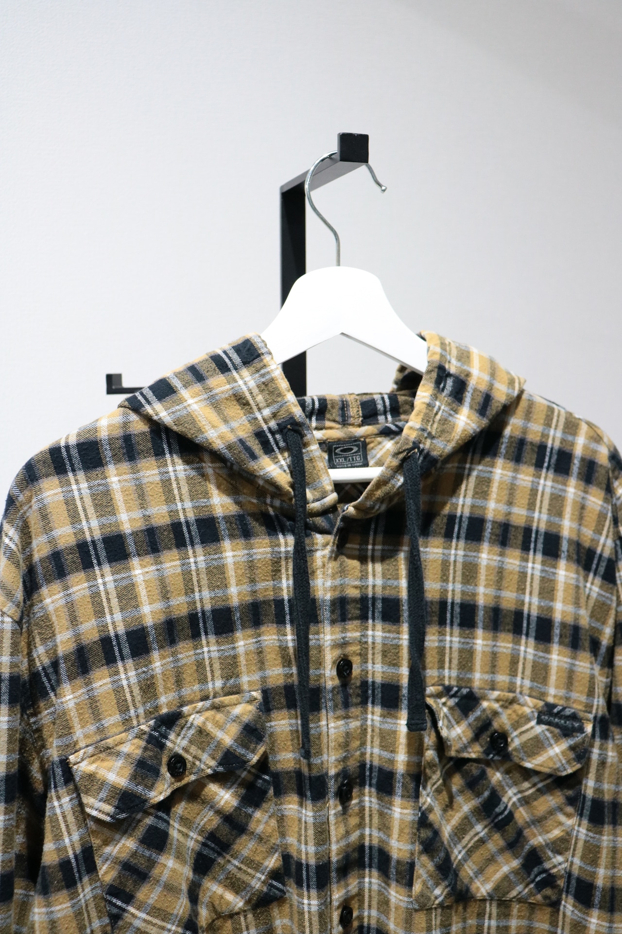 Oakley hooded check flannel shirt