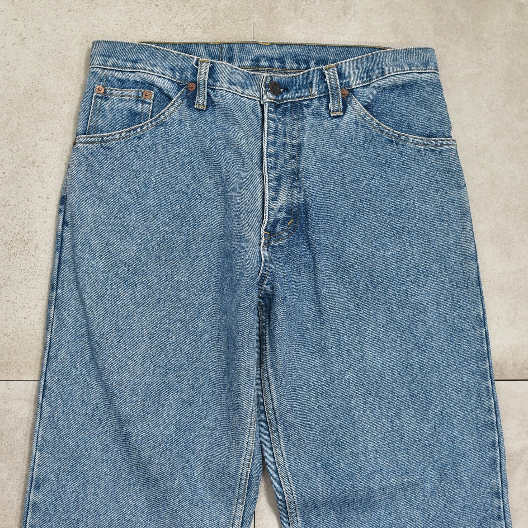 French vtg 80s PICCADILLY denim pants | 古着屋 grin days memory