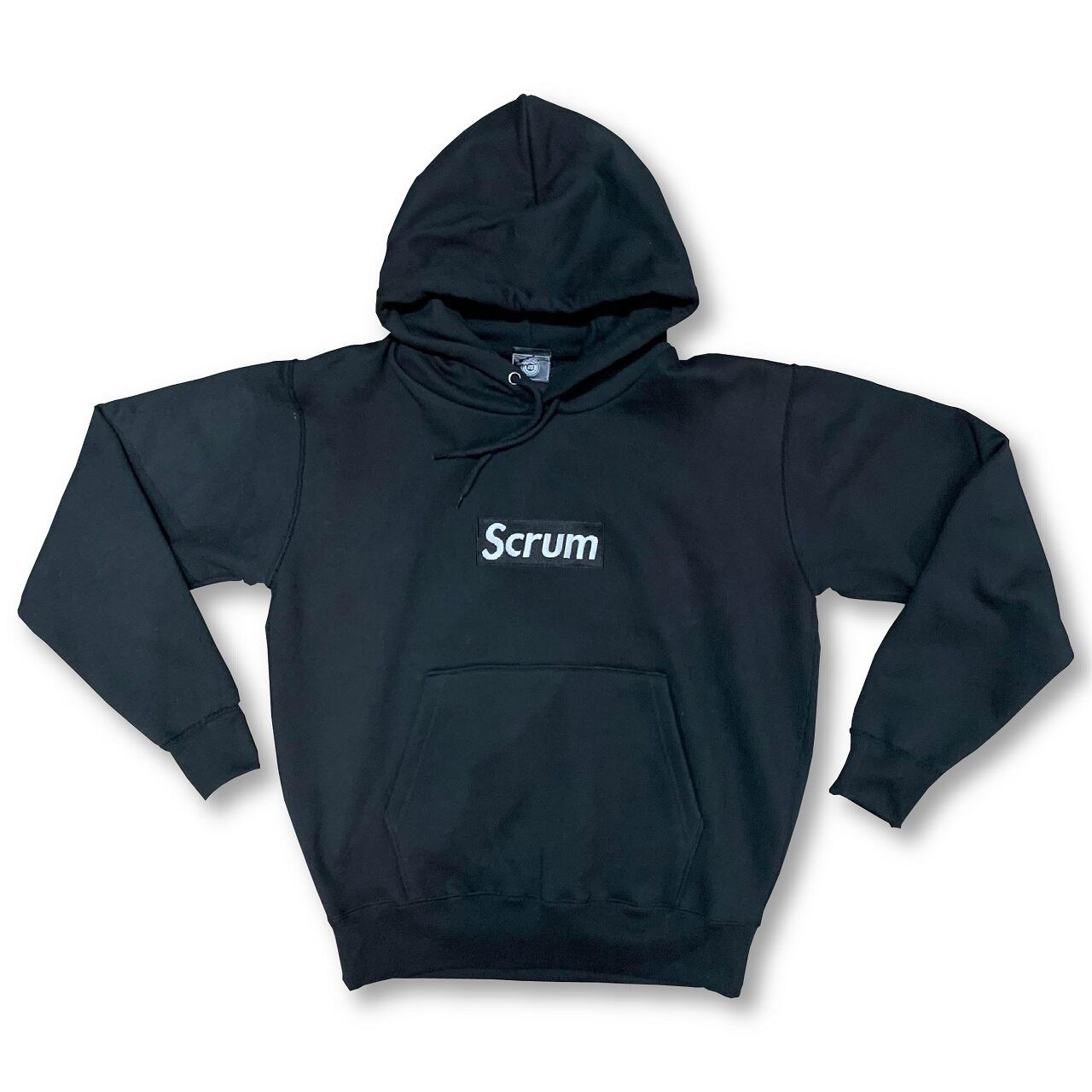 【YBC】Scrum Box Logo Heavy weight Hoody Black