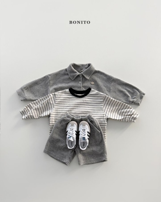 【予約】Terry Collar Tee Set