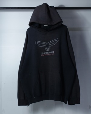 【Caka BLACK】"POLARIS" Print Design Good Fade Pullover Hoodie