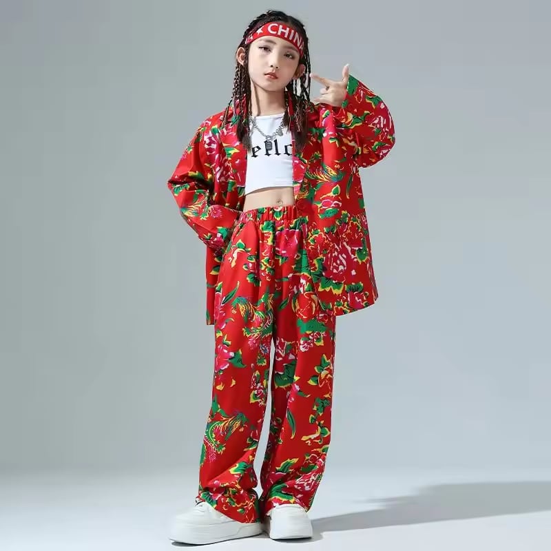 花柄 ダンス スーツ 上下セット - DANCE &amp; DAZZLE