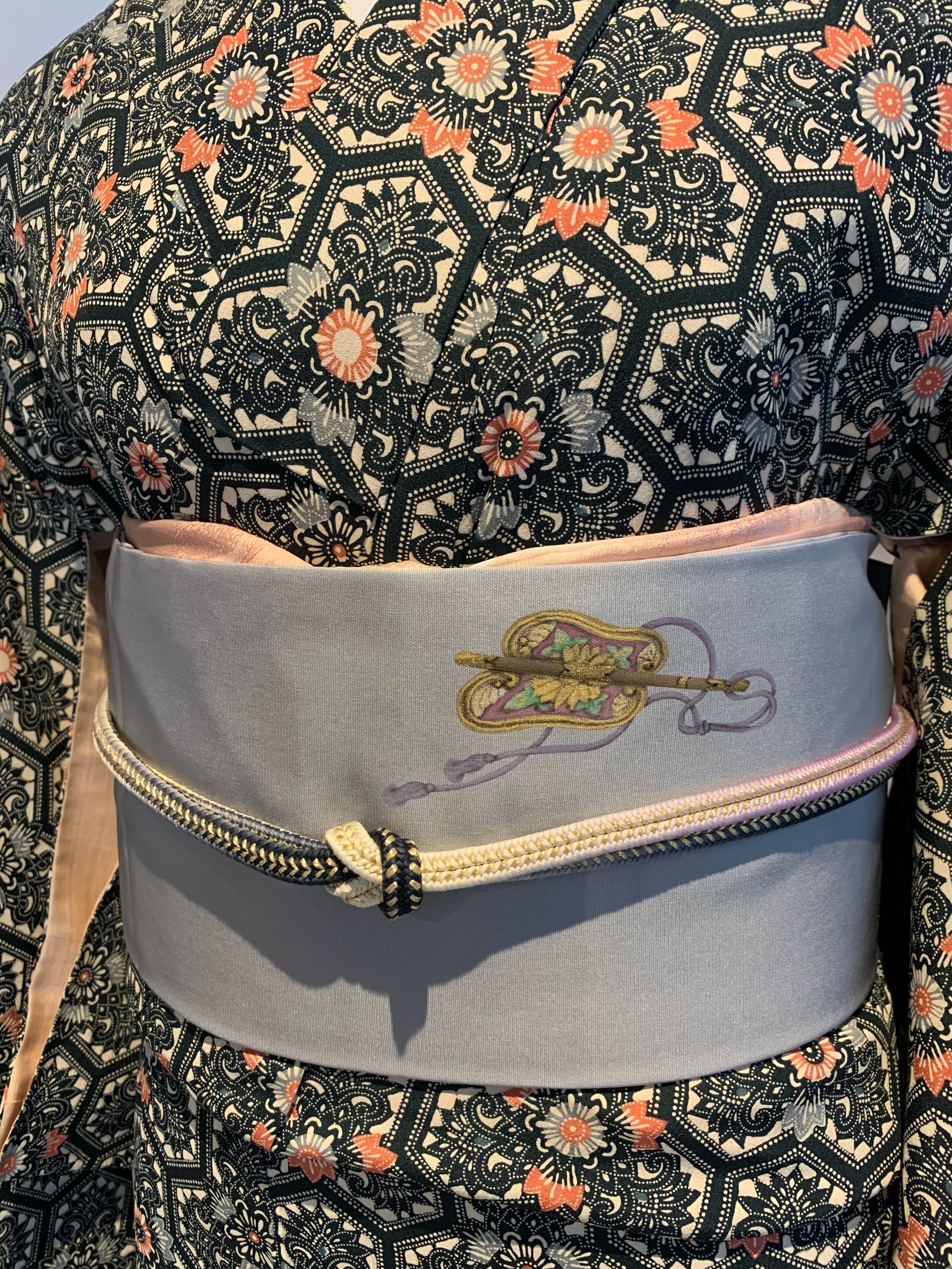 914 新品 作家塩瀬の染め帯 | 京町家サロン こいやまCafe