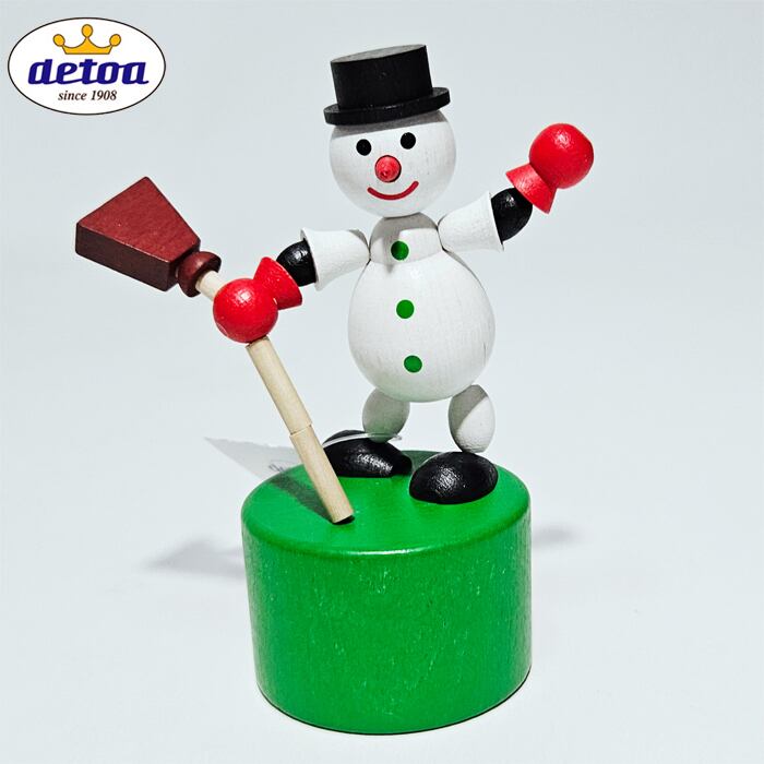 デトア DETOA 木製 プッシュトイ 雪だるま チェコ製 det-pu12482-2