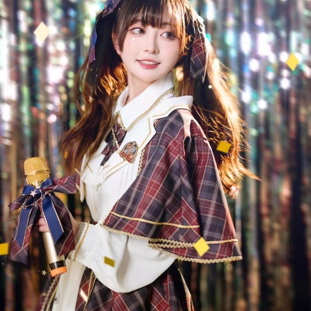 アイドル衣装 バッジ  ステージ衣装 学園祭 イベント コンカフェ かわいい 華やか キラキラ ふわふわ ガーリー 甘め  かわいい｜天使と悪魔