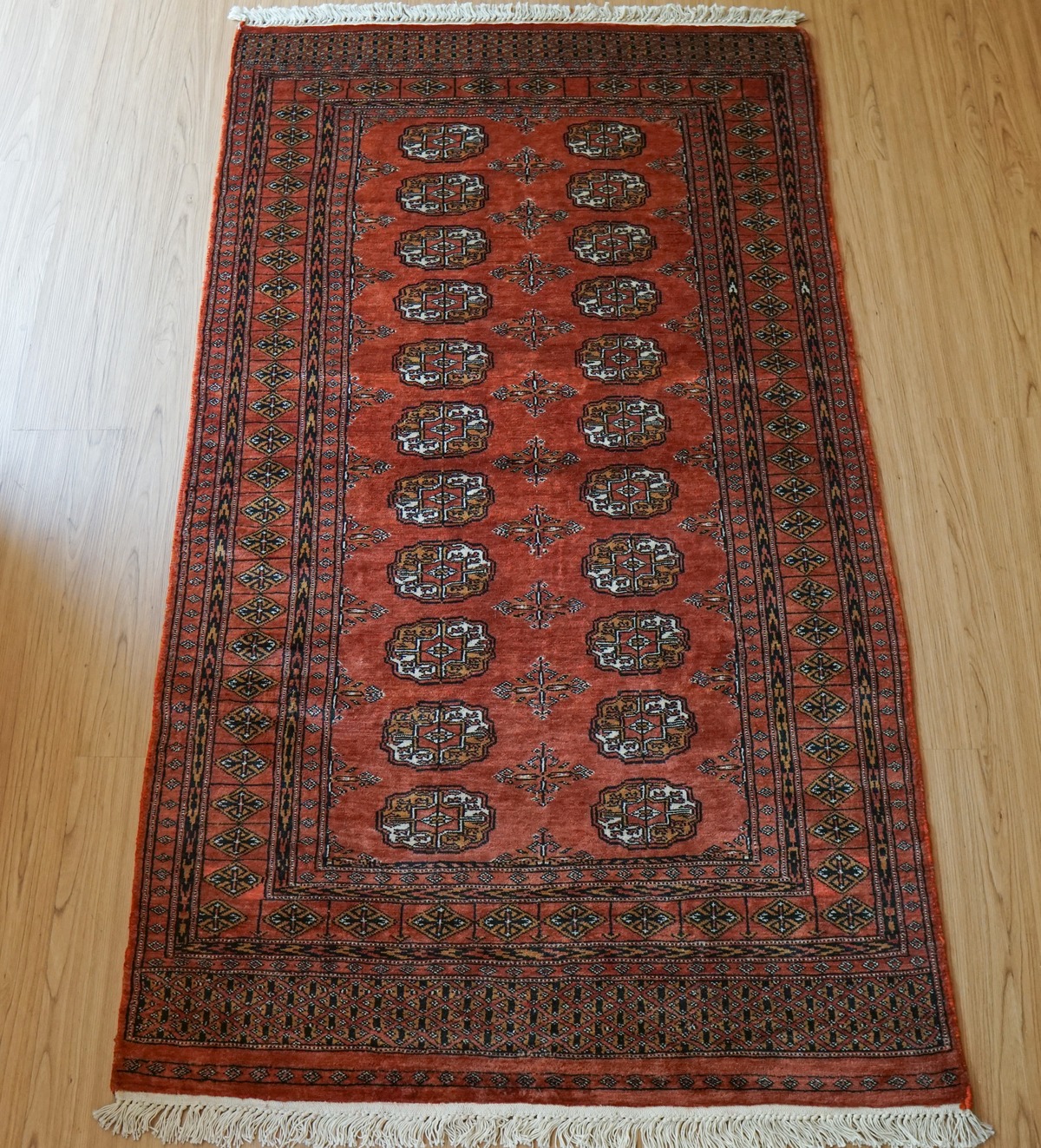 トルクメン ボハララグ トライバルラグ ヴィンテージラグ 158×90cm 