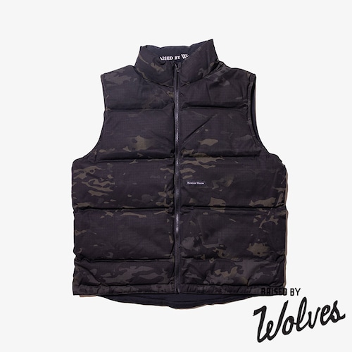 【RAISED BY WOLVES/レイズドバイウルブス】WESTERN REVERSIBLE DOWN VEST ベスト / BLACK / FW25-13522
