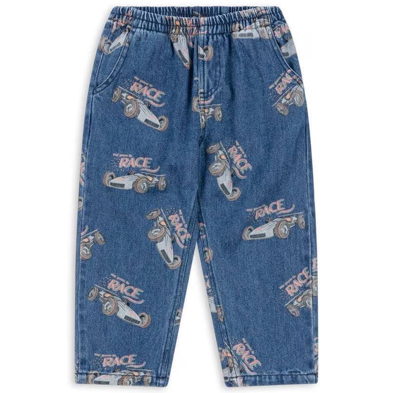 24AW コンゲススロイド デニム レーシングカー 12M kongessloejd】デニムパンツ レーシングカー キッズ コンゲススロイド