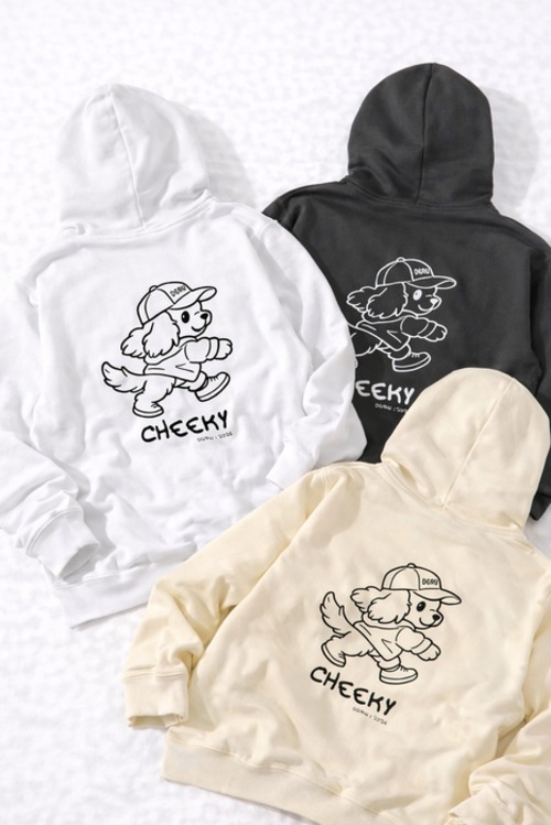 cheekyキャバリア　ジップパーカー(black)