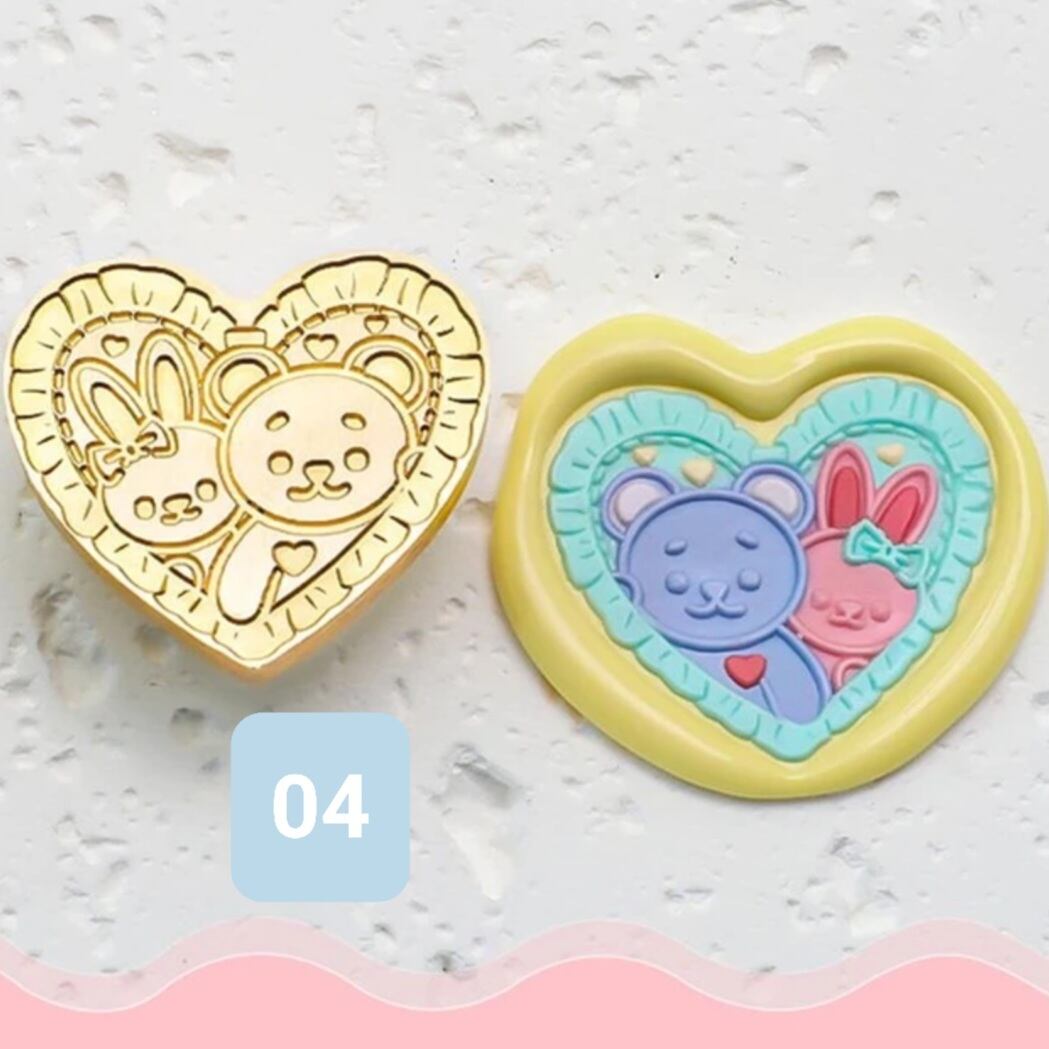 お取り寄せ】ハート型シーリングスタンプヘッド各種①（ヘッドのみ  