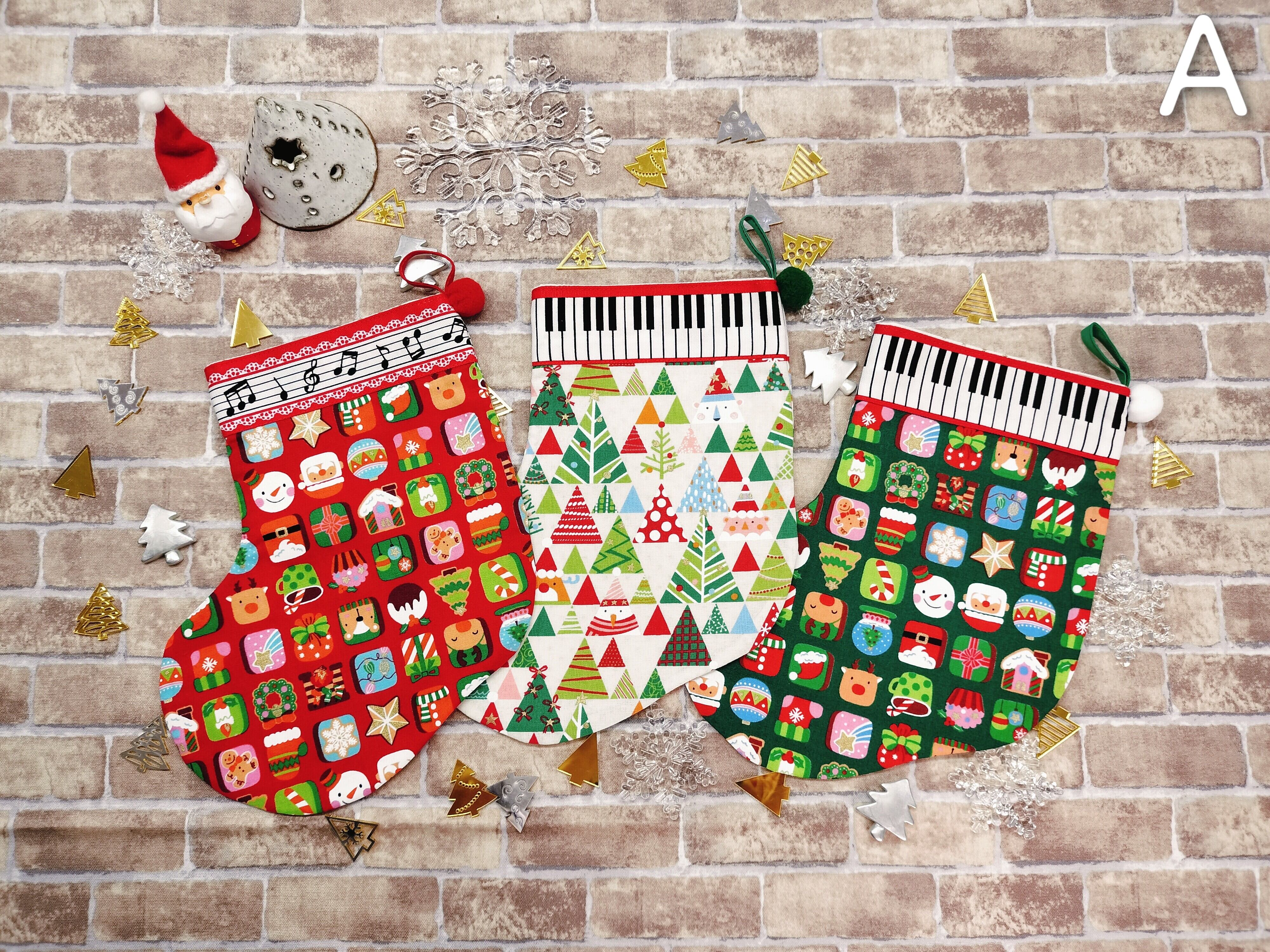 chiku-chiku サンタの靴下3枚組 | 音楽雑貨の店 セレナード