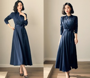 ★送料無料★13号(XL)☆スリムレ－スアップ引き紐ワンピース(OPN3057) 