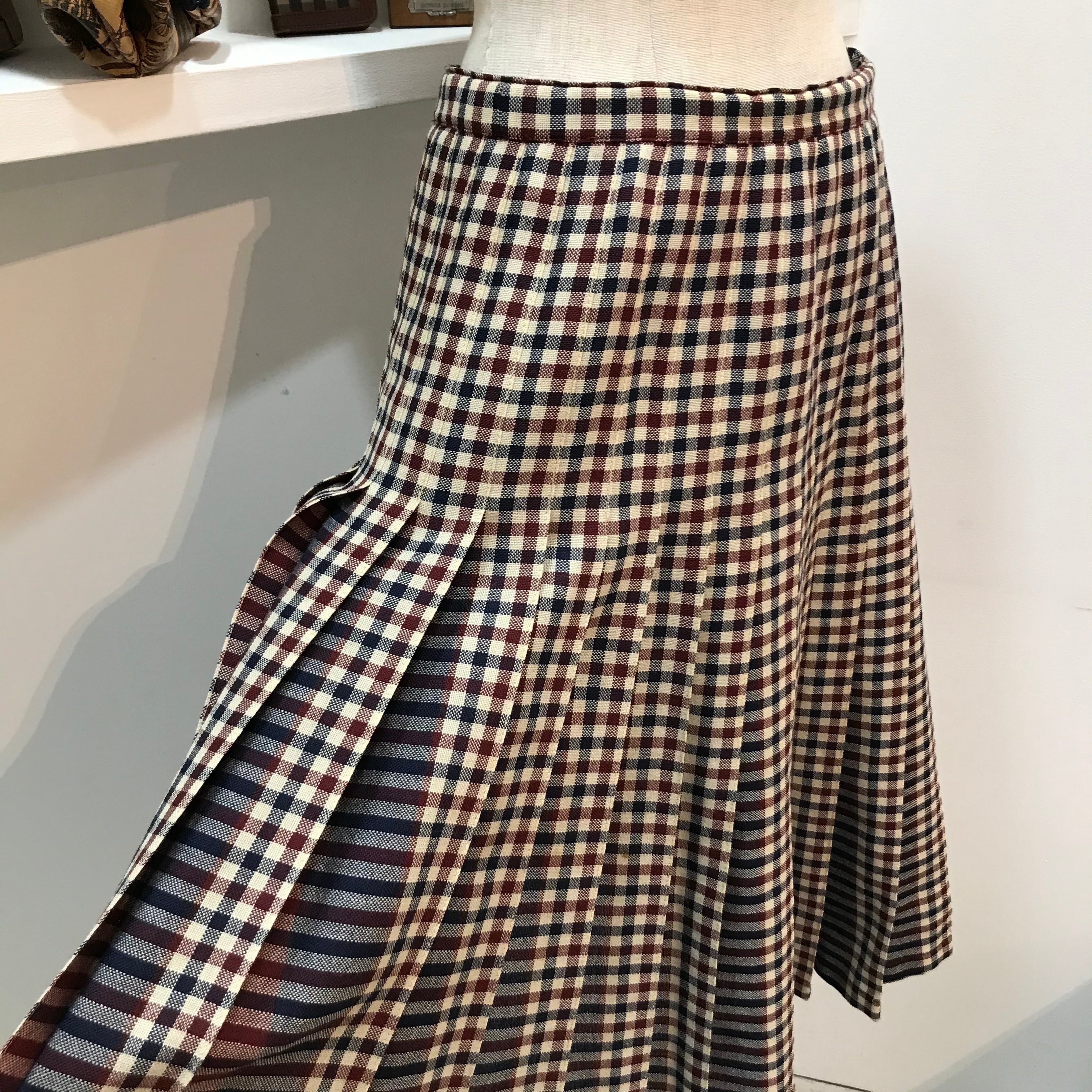 aquascutum/check/skirt/プリーツスカート/アクアスキュータム ...