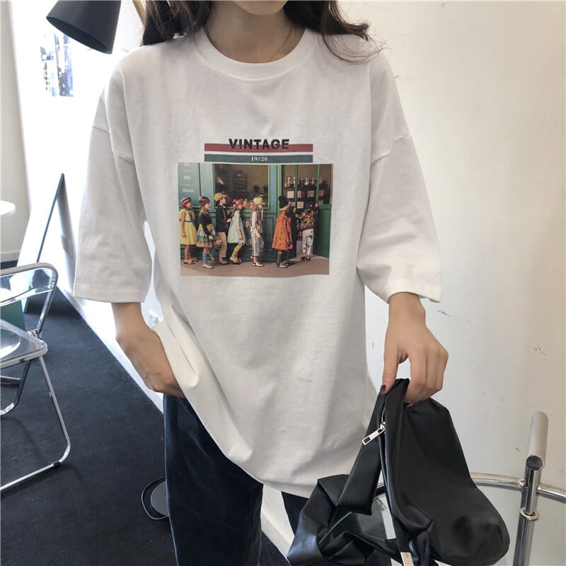 【ODDTAXI】 半袖Tシャツ ビックプリントロゴ オーバーサイズ