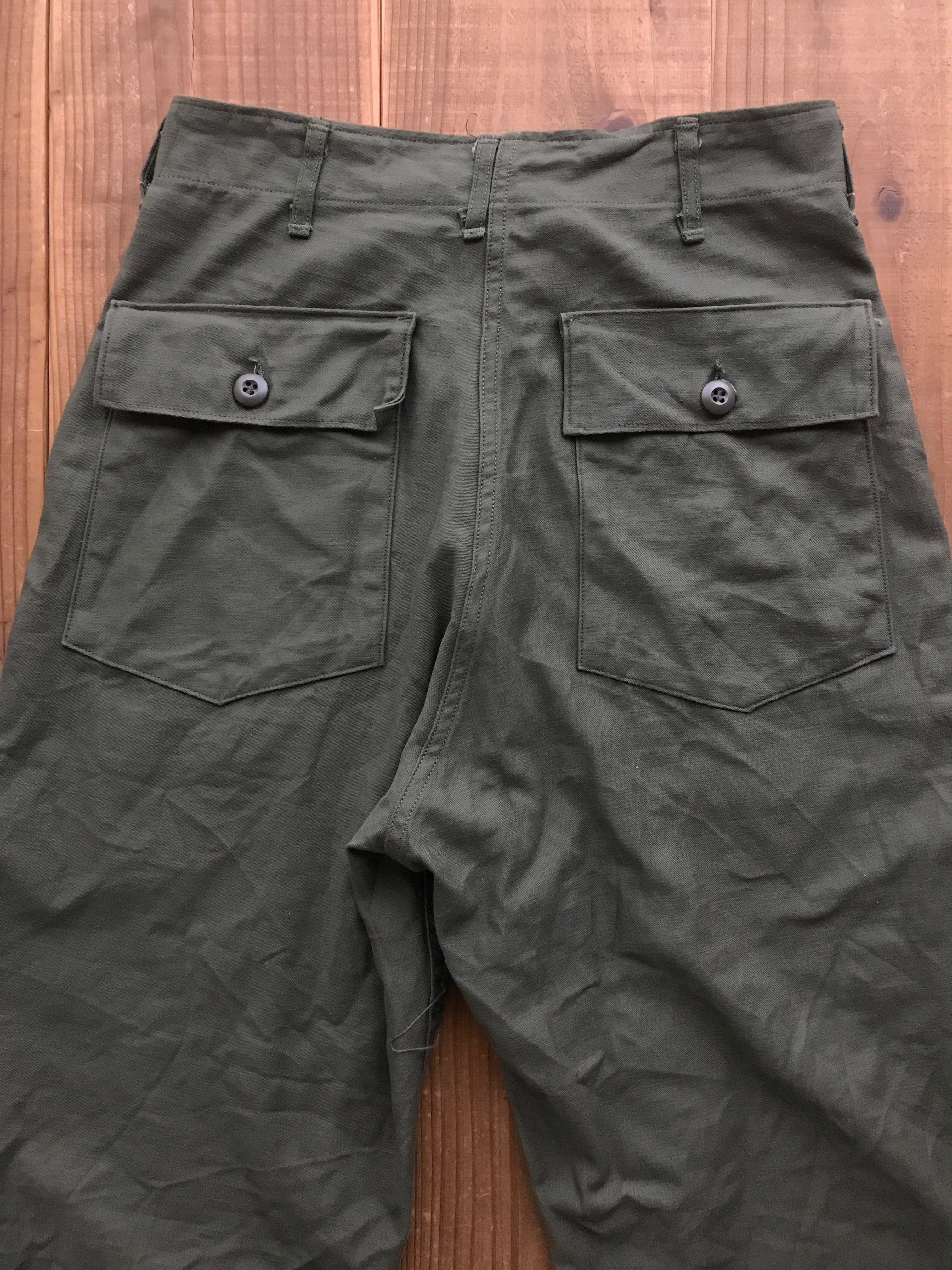 71's　U.S.ARMY　ベイカーパンツ　ジッパー仕様　表記(30x31) 　ワンウォッシュ