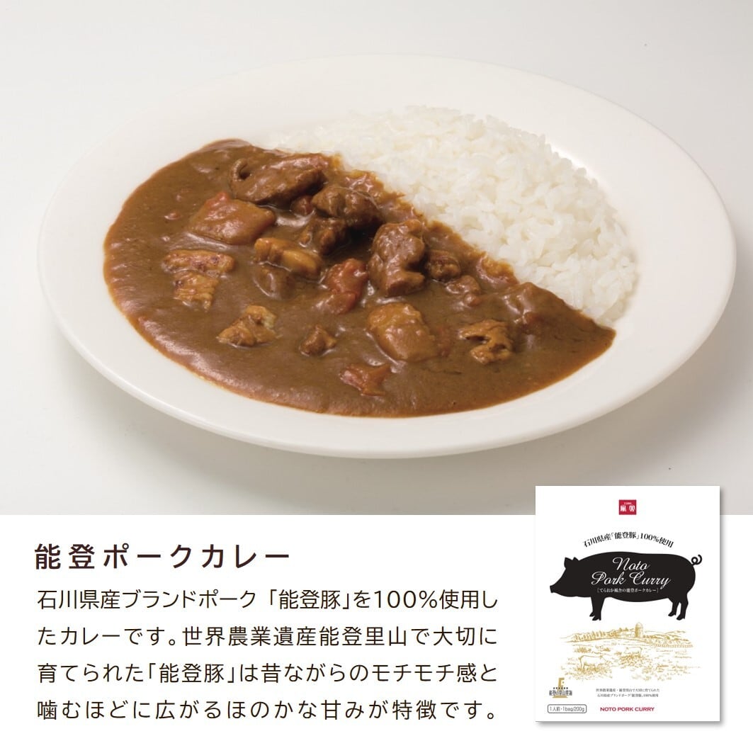 能登ポークカレー(能登豚100％）【BASE-24】