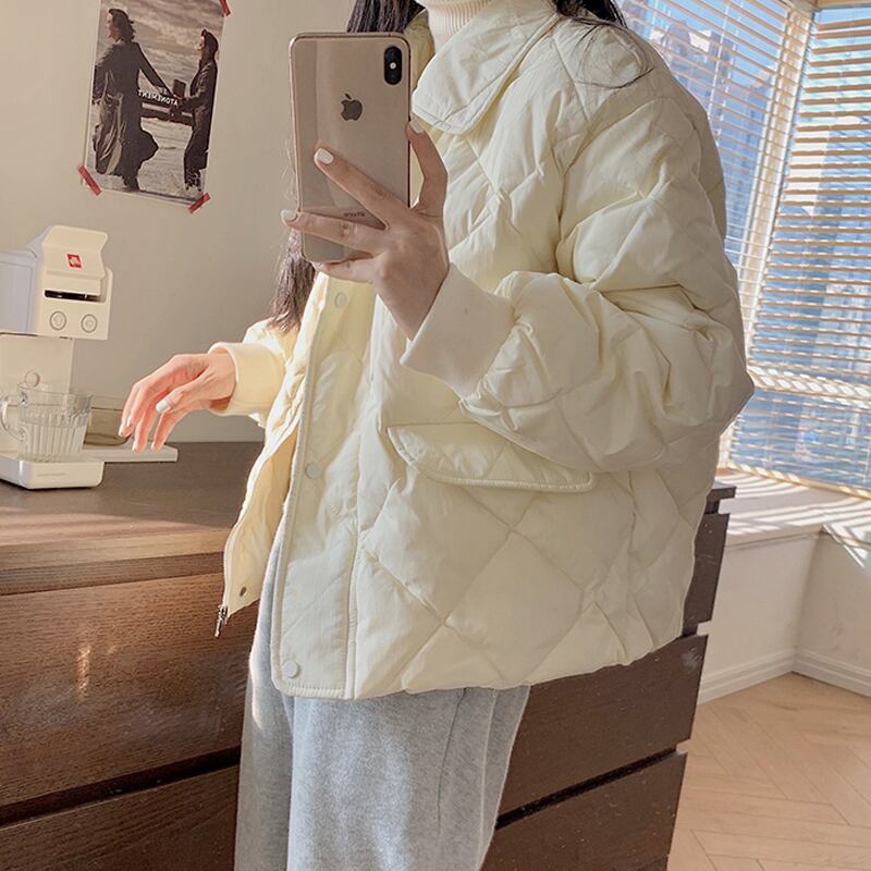 ウィンタースタイルルーズコート ショートジャケット 冬物 スーパーモール68394098704