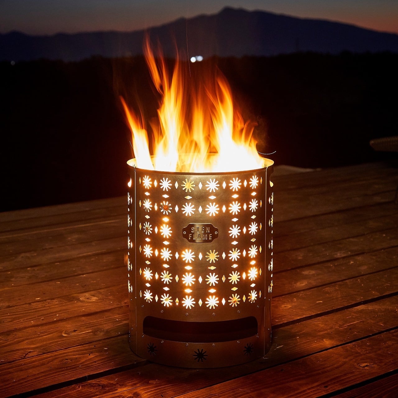 大型焚き火台 STEN FLAME GLAMP -Temari-（テマリ柄） | STEN FLAME