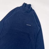 mont-bell モンベル シャミース 長袖 ハイネック フリース セーター L/ネイビー レディース #1104079