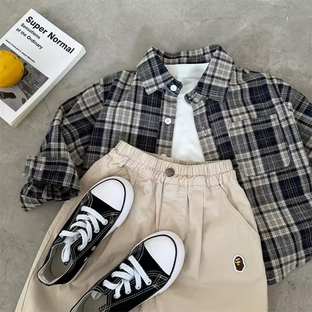 【取寄】大人かっこよく決まるチェック柄シャツ