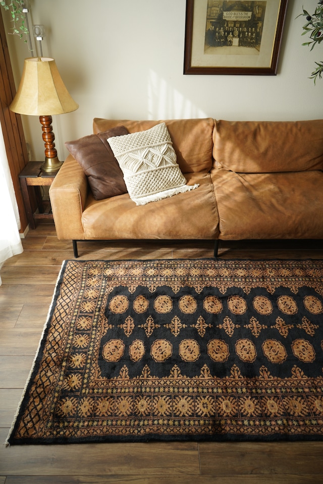 【991】Vintage Pakistan Bokhara rug 2000's