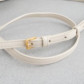 サンローラン イーストウェスト バニティバッグ ホワイト レザー