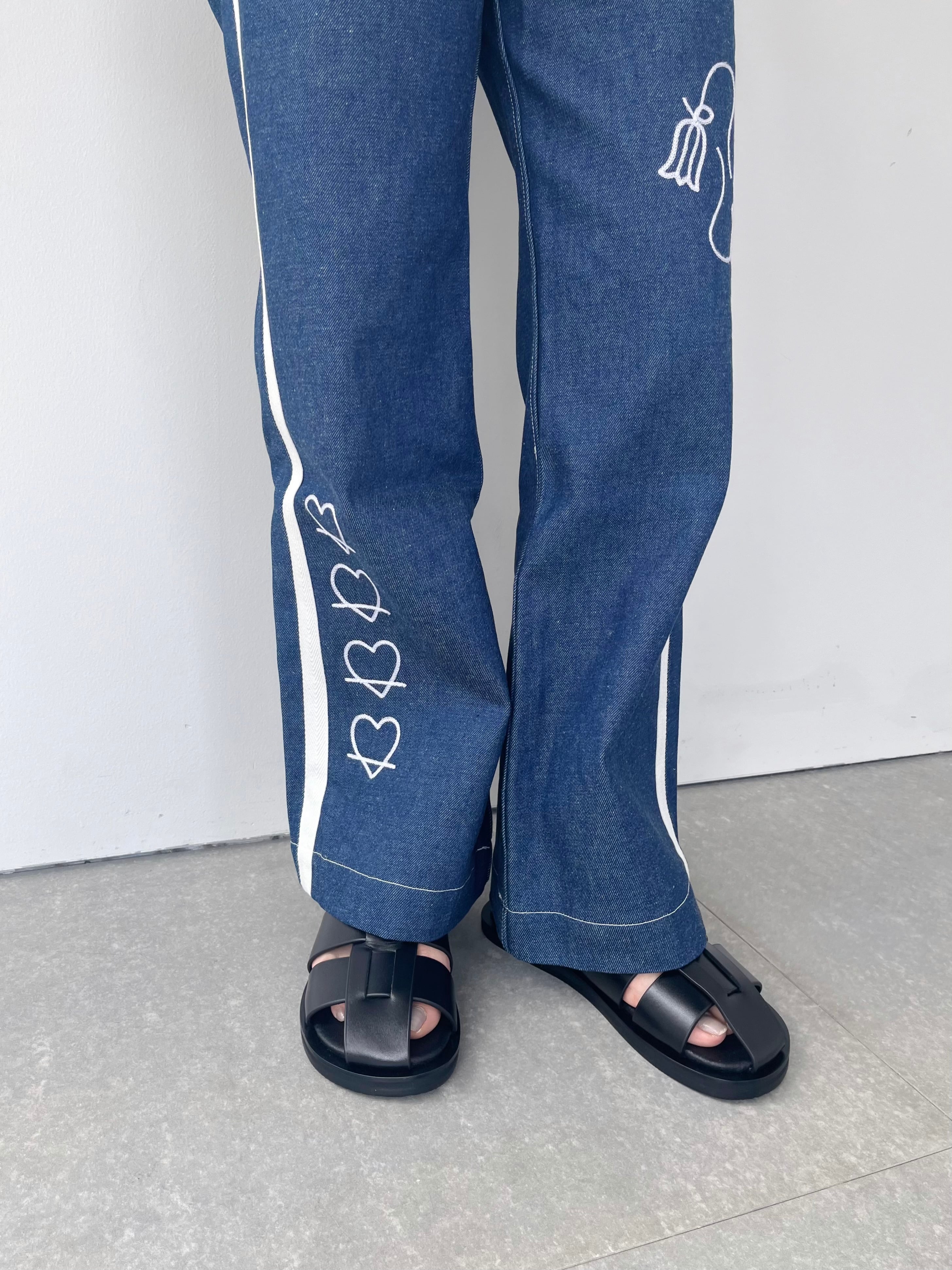 DECO depuis 1985 サーマルパンツ DECO depuis 1985 SYMBOL MOTIF DENIM PANTS | KOKO