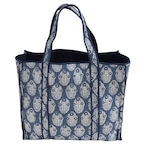 トートバッグ コットンキルト ブルーA