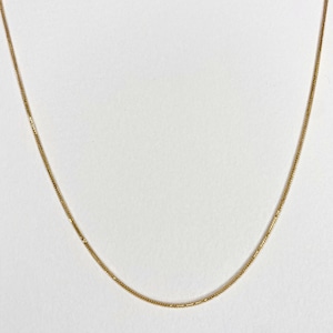 【14K-3-62】22inch 14K real gold chain necklace