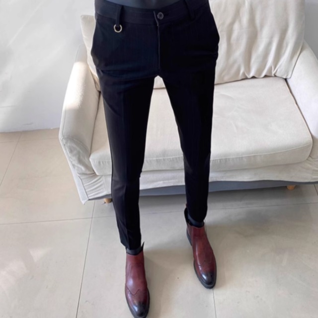 ストライプ柄 スリムフィット パンツ 1色 11257