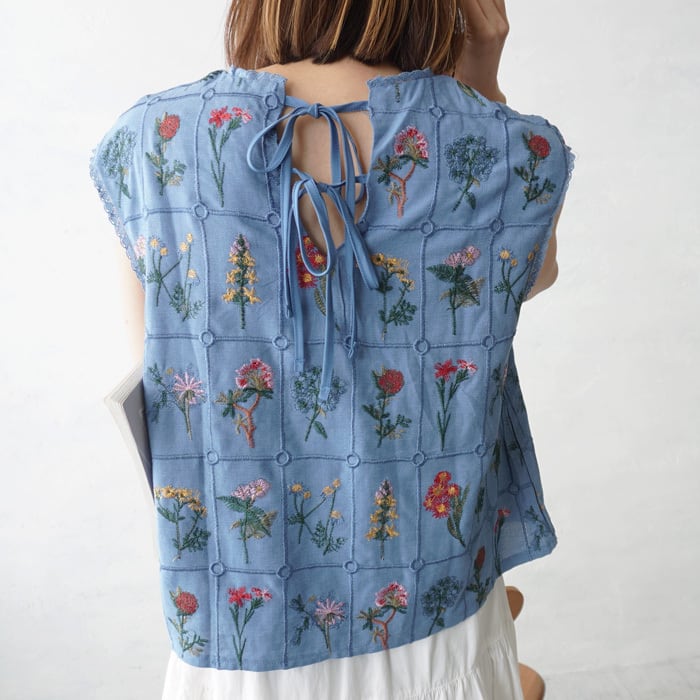 SO54）【7月上旬～7月下旬】2WAYフラワー刺繍プルオーバー