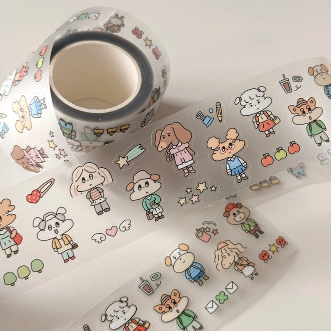 キスカット ロールシール | 韓国文具・雑貨 kaulcoffee.studio