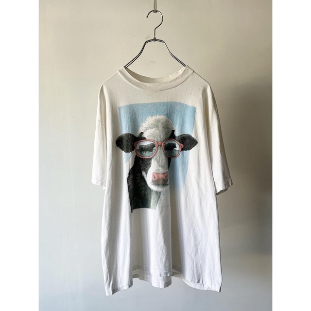 -LAKE STREET SHIRT- 90's cow print T-shirt