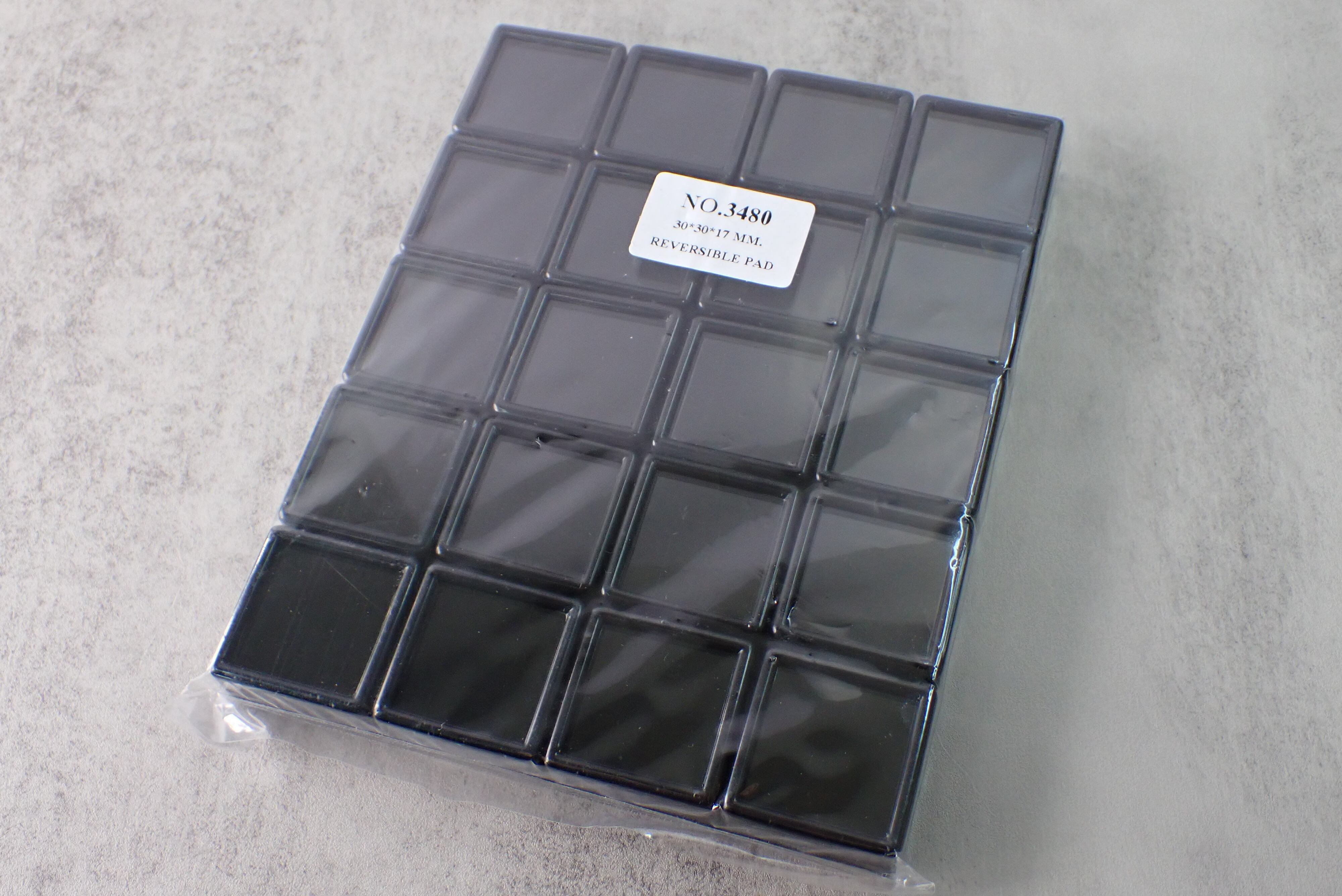 20個セット【3cm×3cm】ルースケース 黒 | differencee(ディファレンシー)