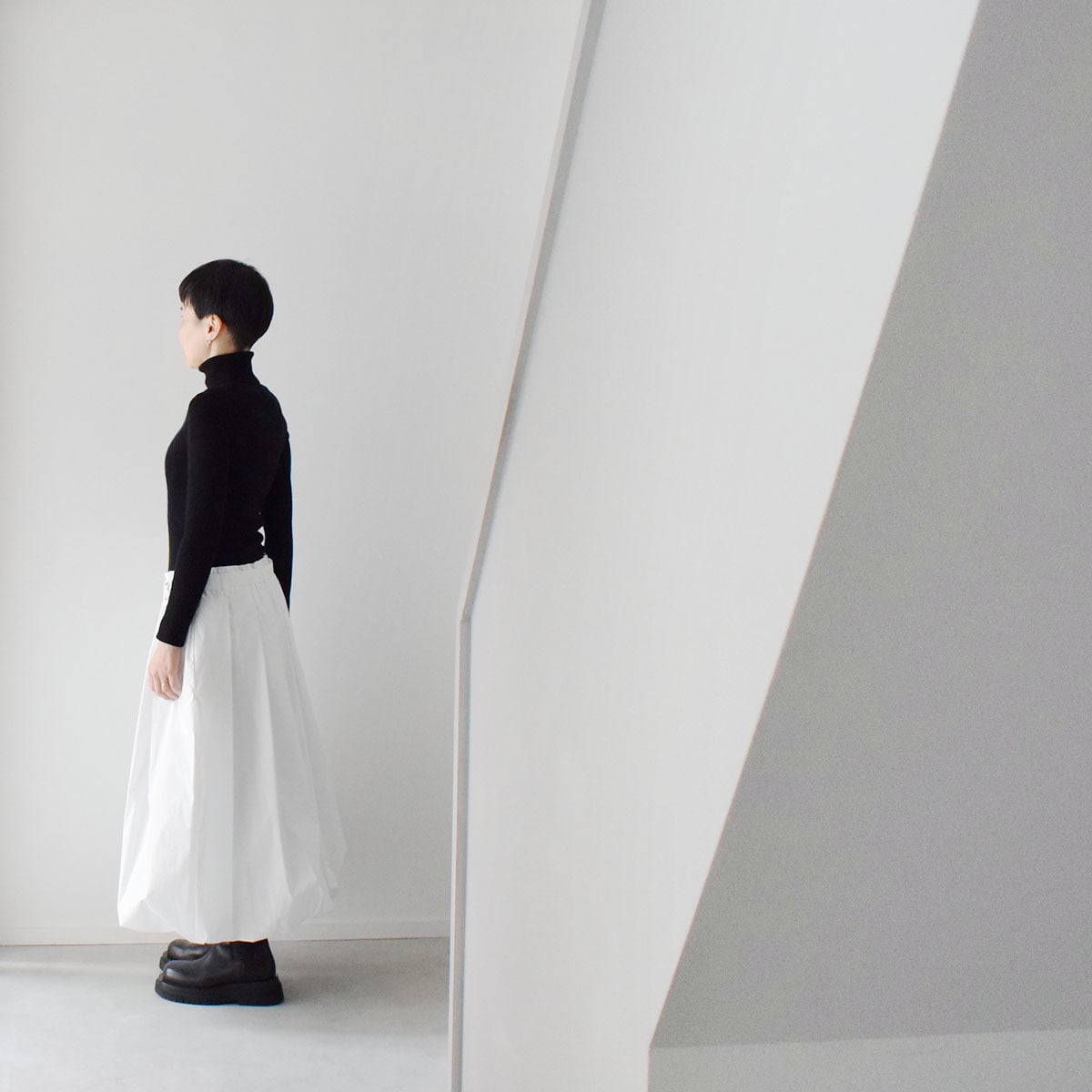 バルーンスカート：白［SK33STWH］ | skep-online shop