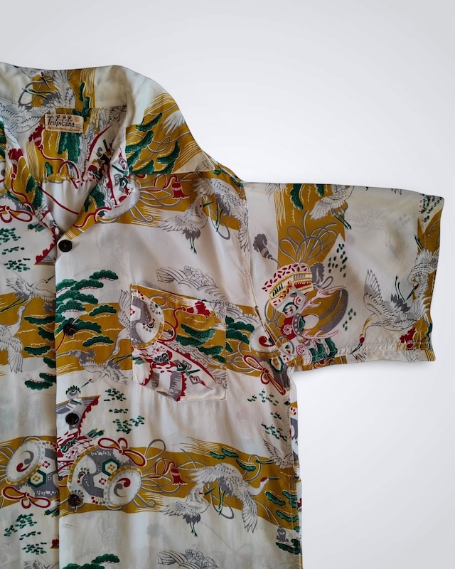 1940s TROPICANA SILK HAWAIIAN SHIRT