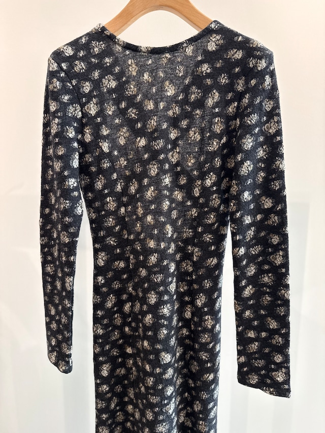 ERiKOKATORi/ EK13-2-3 flower wool backless dress flower