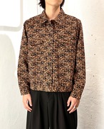00s Christoper&Banks "Leopard" Cotton Trucker Jacket