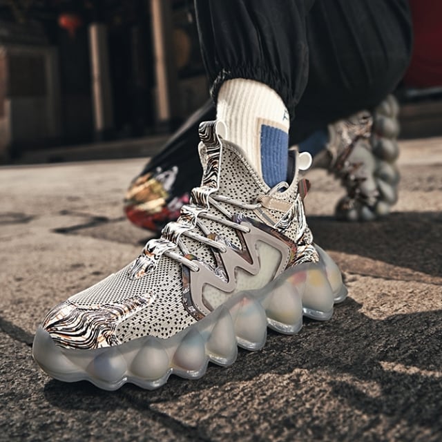 【予約販売】スニーカー ダッド メンズ アグリースニーカー 厚底 靴 グレー ブラック ホワイト カラフル お洒落 カジュアル ストリート 24.5cm/25cm/25.5cm/26cm/26.5cm/27cm