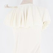 社交ダンス 衣装 トップス ブラウス シャツ ホワイト系 白 無地 レース レッスン 練習着 フラメンコ ダンス パーティ 伸縮 ストレッチ 白 無地 トップス ダンスウェア 練習着 ストレッチ素材 女性用 おしゃれ エレガント ドレープ シンプル