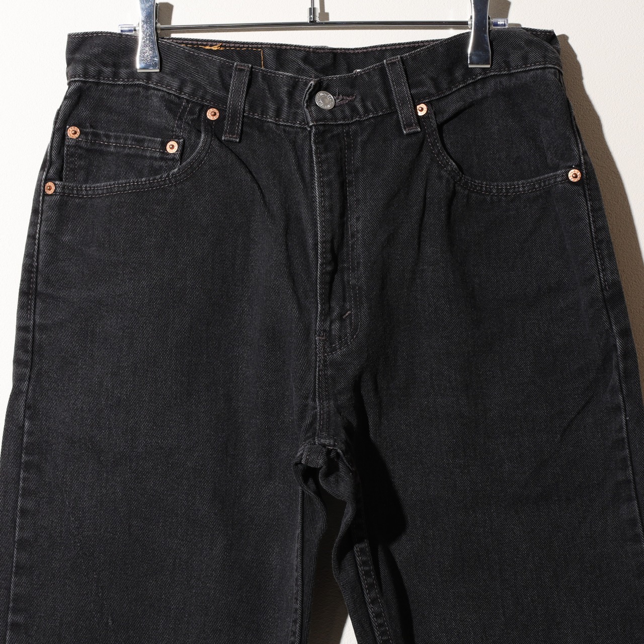 33×30 505-0260 USA 00年 サルファーブラックデニムパンツ Levi’s リーバイス 黒