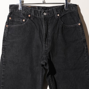 33×30 505-0260 USA 00年 サルファーブラックデニムパンツ Levi’s リーバイス 黒