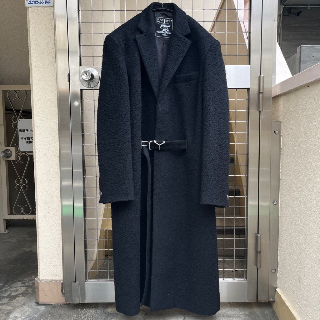 Y/PROJECT ウールコート 19SS Y PROJECT ワイプロジェクト Y BELT BRUSHED WOOL COAT ウールコート