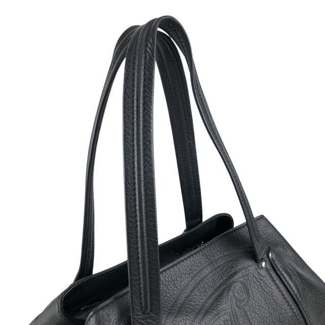 CELINE セリーヌ トートバッグ ブラック ブラゾン型押し レザー vintage ヴィンテージ オールド si5ave