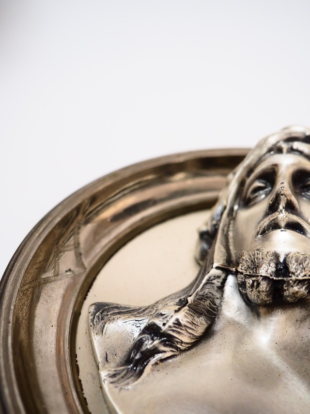 Silver Plate Jesus Christ Wall Hanging Object