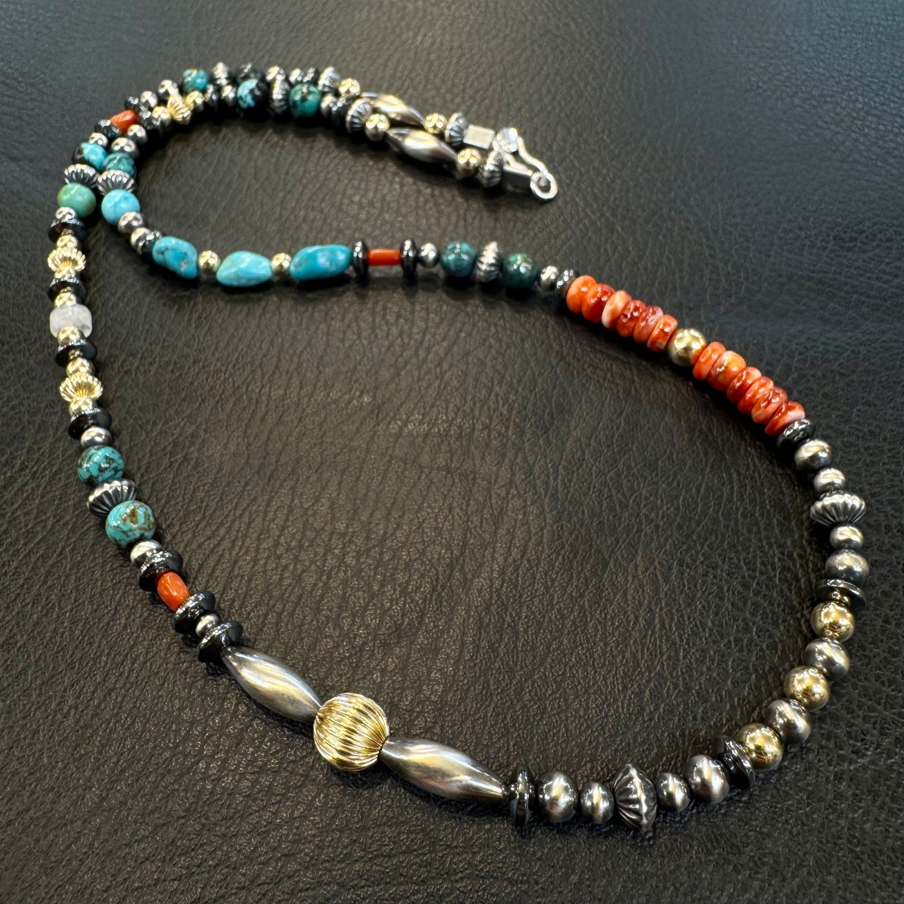 ブライト（Bright）ネックレス（Wave Spiny oyster）55cm - 2